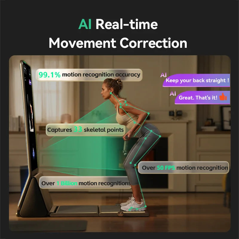 $4,699.00 AEKE K1 Professional Indoor Smart Mirror Touchscreen All-in-one Smart Multifunctional Home Gym Training Pilates Ring